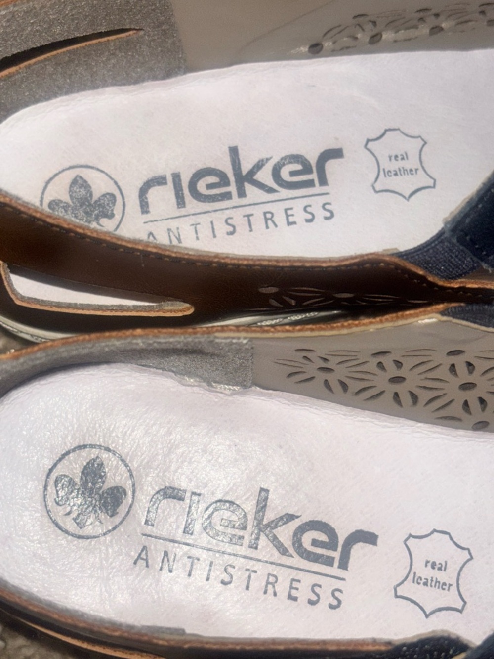 Rieker Doris Mary Jane Leather Shoes Size 40 - Picture 5 of 8